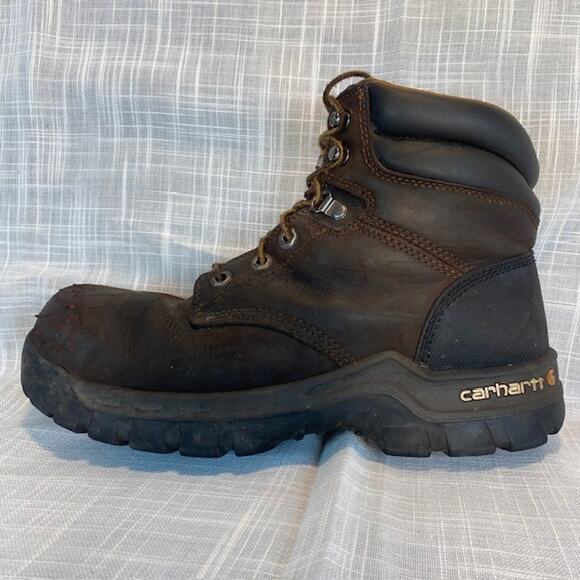 Carhartt Men 9.5 Rugged Flex Soft Toe Work Boot Oil Tanned CMF6366 6 inch high - Picture 1 of 9